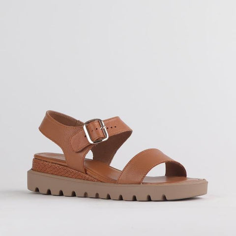 Platform Sandals in Tan - 12508