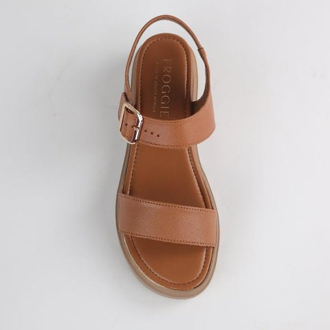 Platform Sandals in Tan - 12508