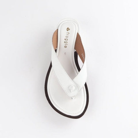 Rox Thong Sandal in White - 10737