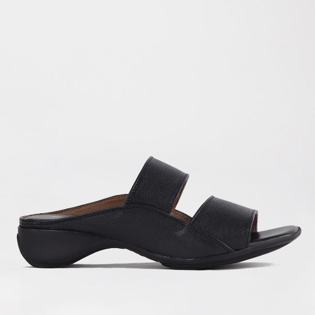 Froggie Shoes Shoes Slip-on Mule Sandal in Black - 12317