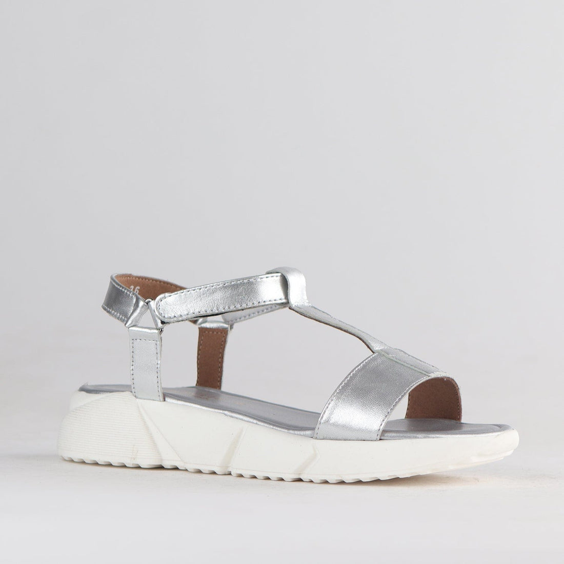 Froggie Shoes Shoes Strap Slingback Sandal in Silver - 12499