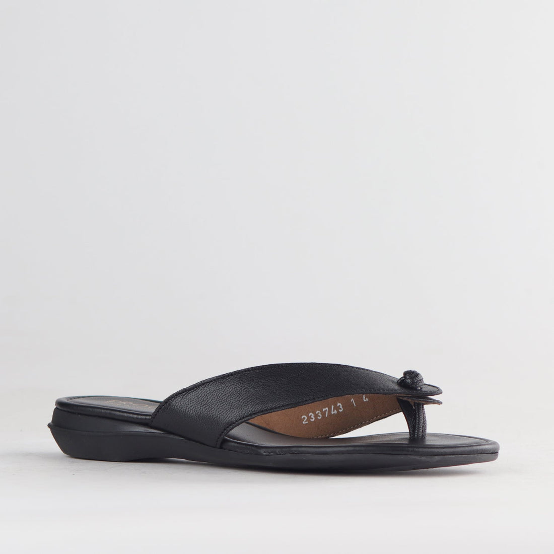 Froggie Shoes Shoes Thong Flat Sandal in Black - 12572