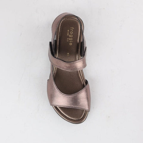 Wider Fit Slingback Flat Sandal in Lead -12221