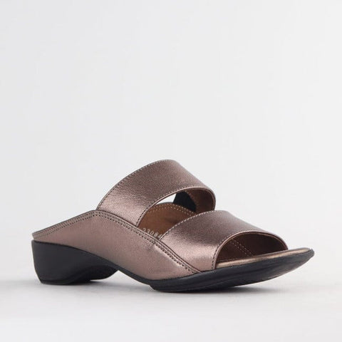 Slip-on Mule Sandal in Lead Pearl- 12317