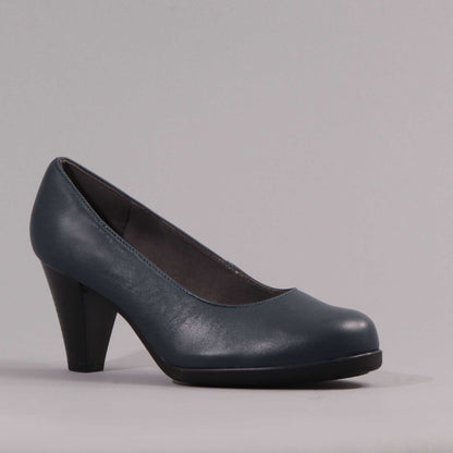 Factory Shop Shoes Court Shoe in Navy - 10510