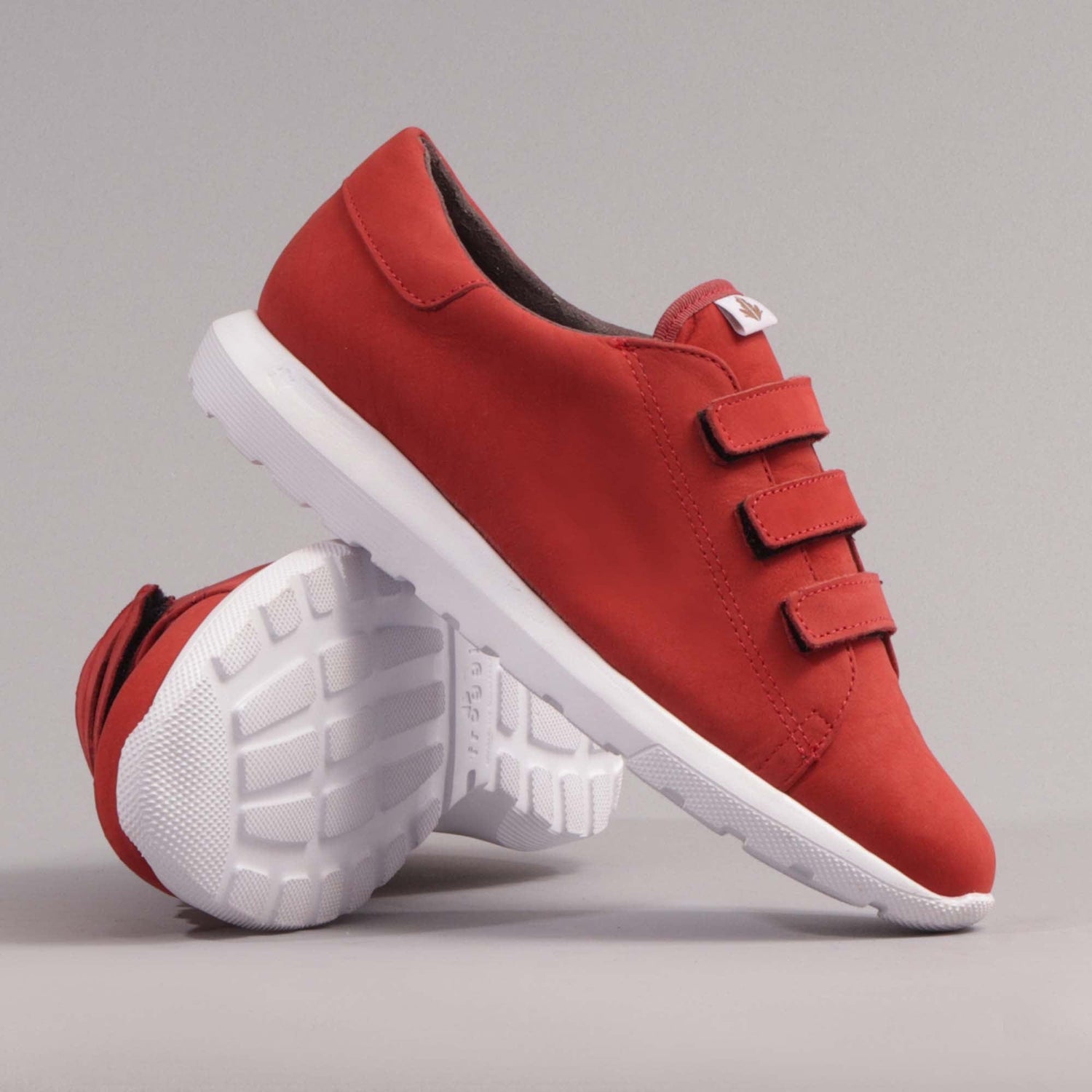 Factory Shop Shoes Velcro straps sneakers in red - 12381