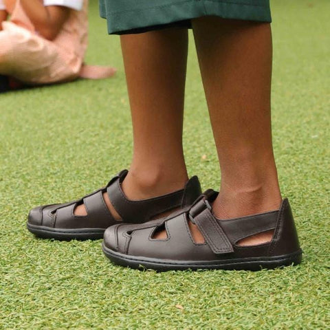 Boys School Sandal in Brown Sizes 34 - 38 - 7817